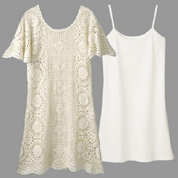 Vestido Crochê Adulto