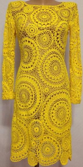 Vestido Crochê Adulto