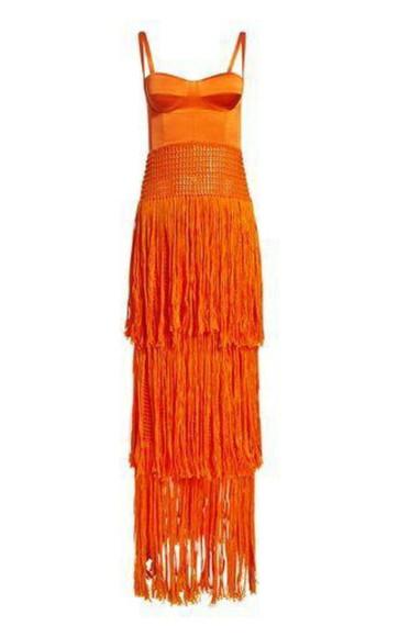 Vestido Crochê Franjas