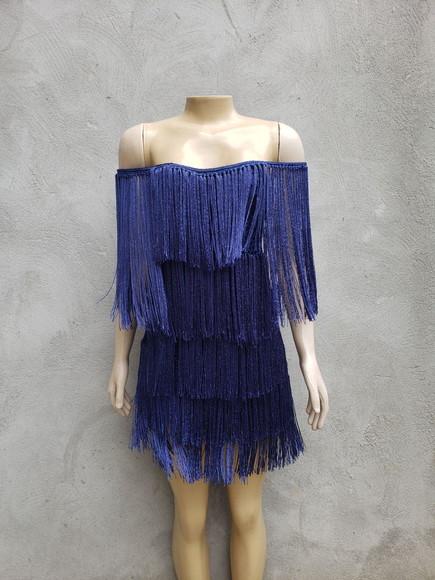 Vestido Crochê Franjas