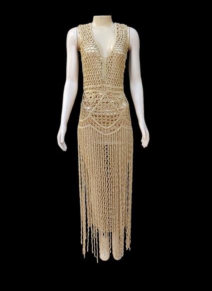 Vestido Crochê Poliamida