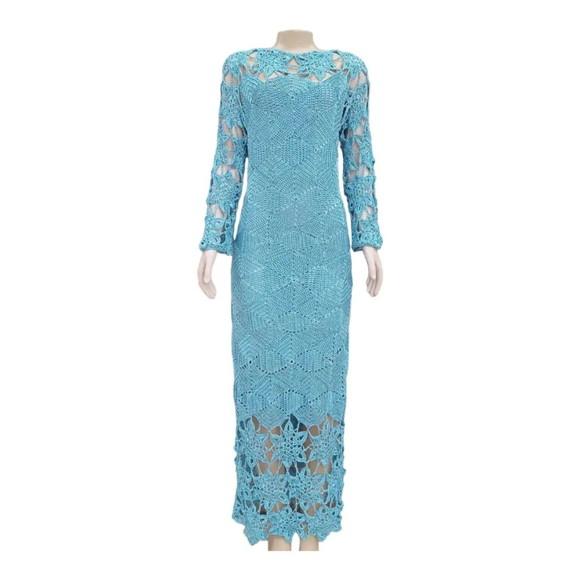 Vestido Crochê Poliamida