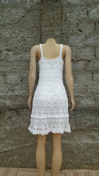 Vestido Crochê Poliamida