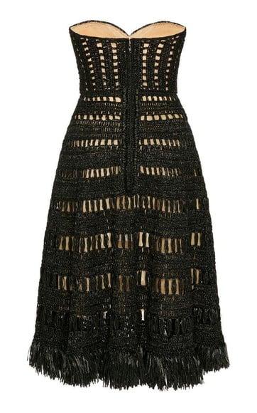 Vestido Crochê Preto Adulto
