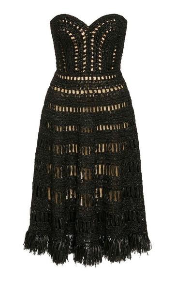 Vestido Crochê Preto Adulto