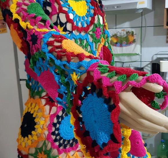 Vestido Croche Squares