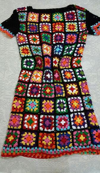 Vestido Croche Squares