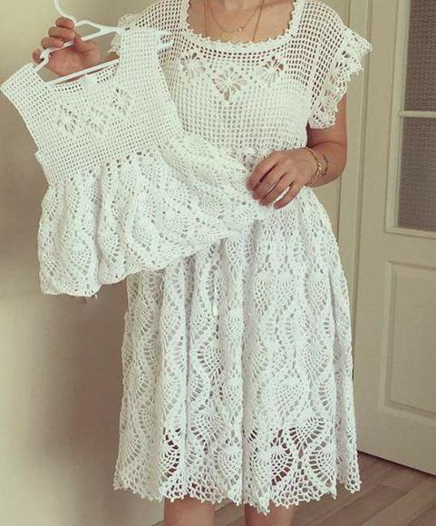 Vestido Croche Tal mãe tal filha