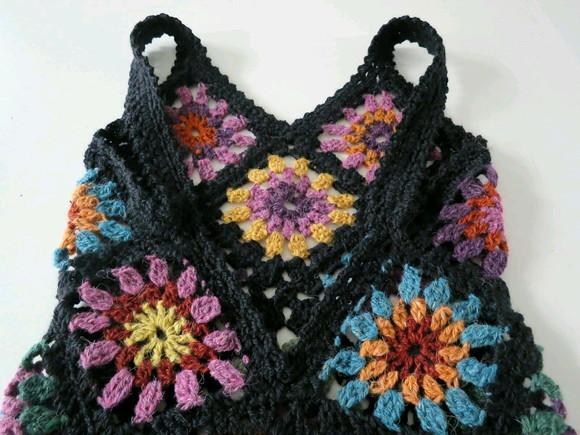 Vestido Crochê Squares Adulto