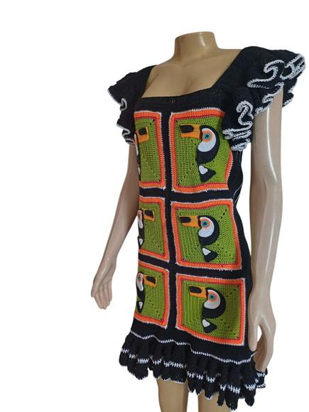 Vestido Crochê Tucano