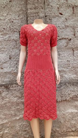 Vestido Crochê Viscose