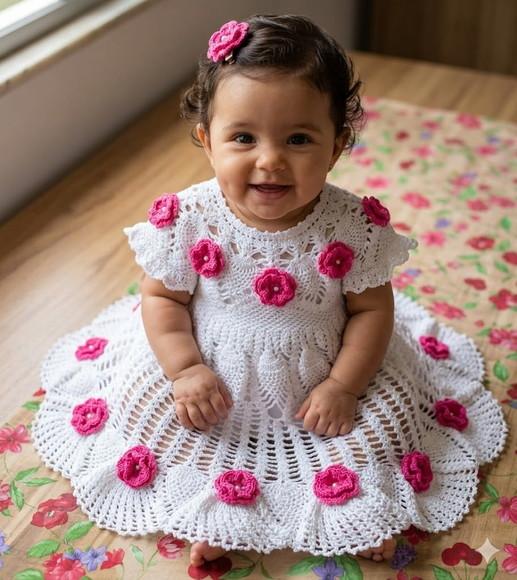 Vestido Infantil De Croche