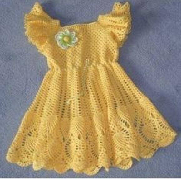 Vestido Infantil De Croche