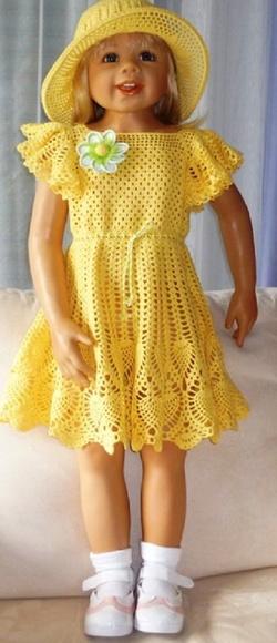 Vestido Infantil De Croche