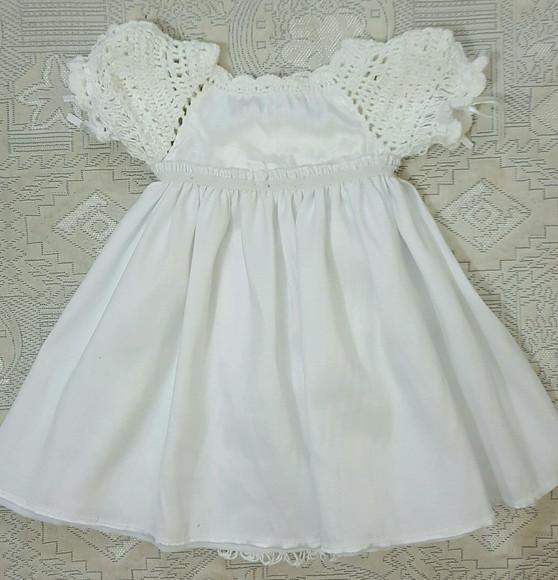 Vestido Infantil De Croche Para Batizado