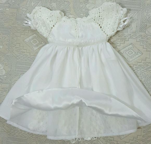 Vestido Infantil De Croche Para Batizado