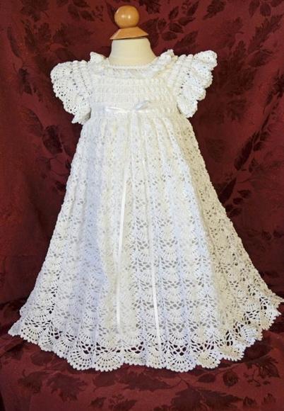 Vestido Infantil De Croche Para Batizado