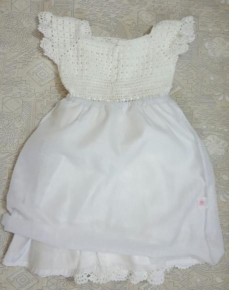 Vestido Infantil De Croche Para Batizado