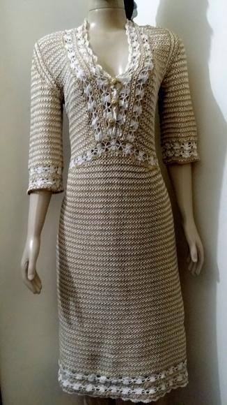 Vestido Midi Croche