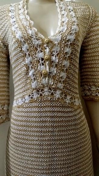 Vestido Midi Croche