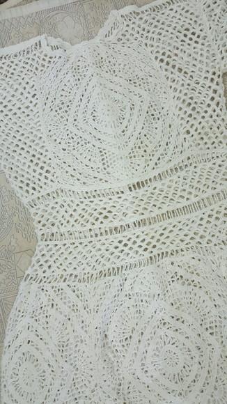 Vestido Noiva Branco Croche