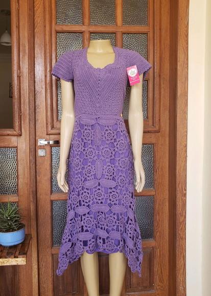 Vestido Midi Crochê Adulto