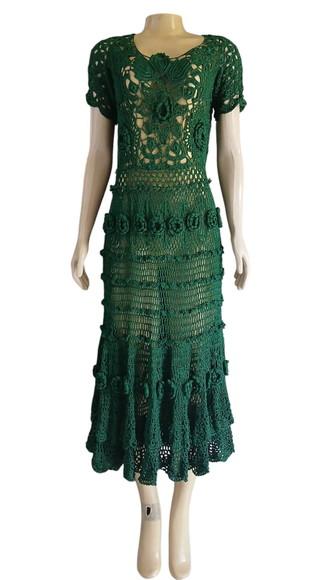 Vestido Squares Crochê Adulto