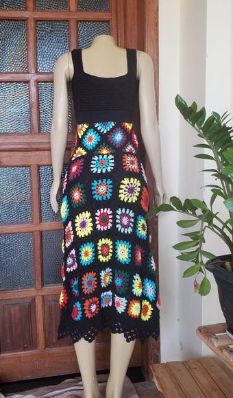 Vestido Squares Crochê Adulto