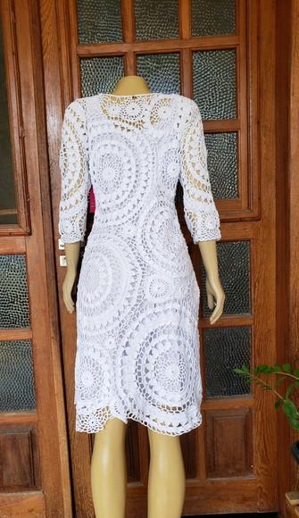 Vestido Squares Crochê Adulto
