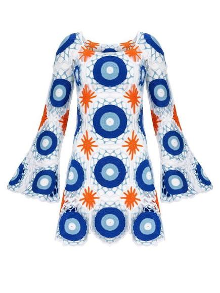 Vestido Squares Crochê Adulto