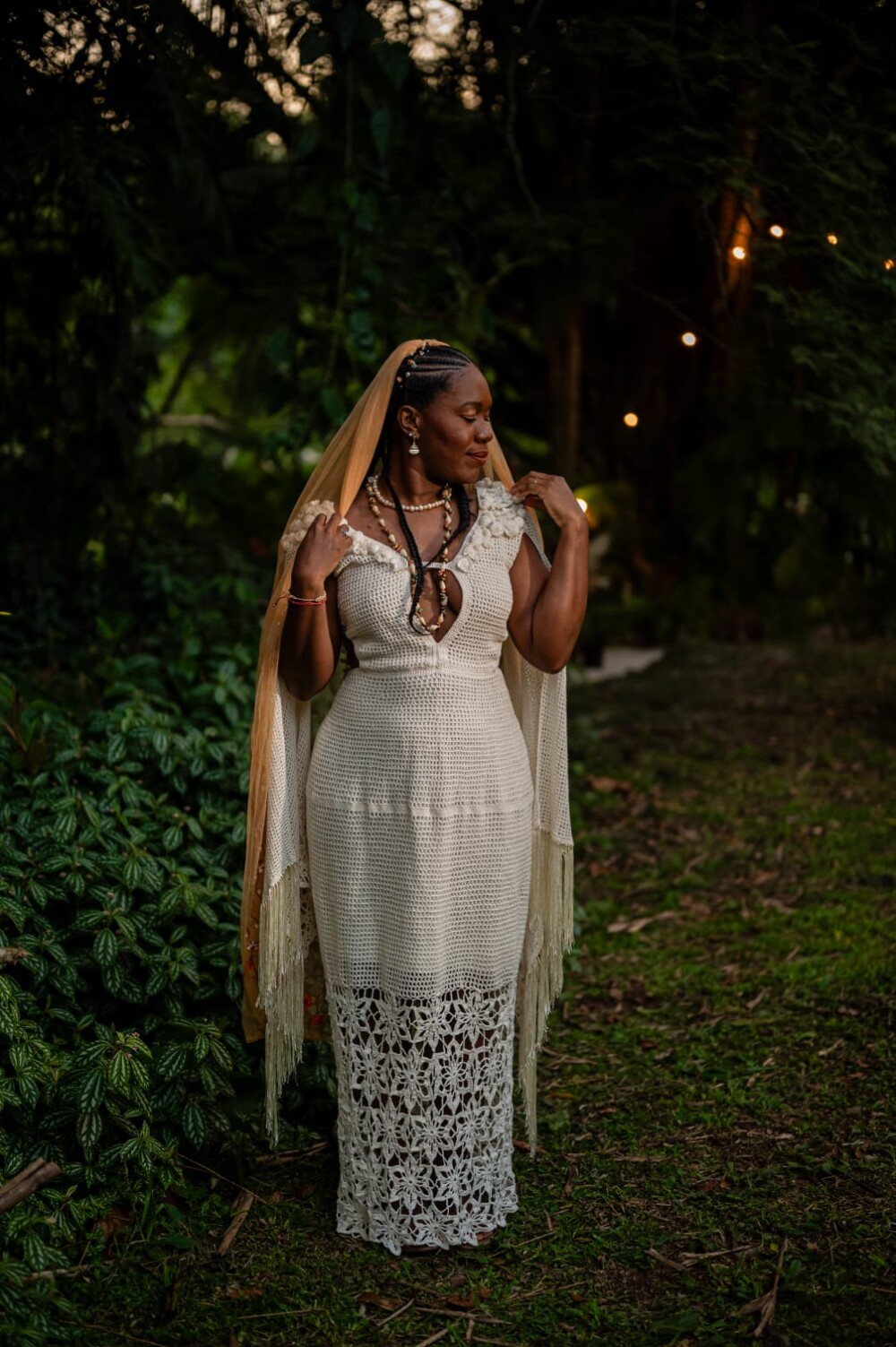 Vestido Noiva Crochê Adulto