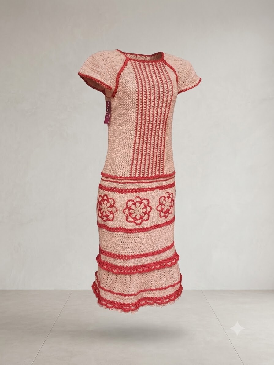 Vestido Crochê Adulto