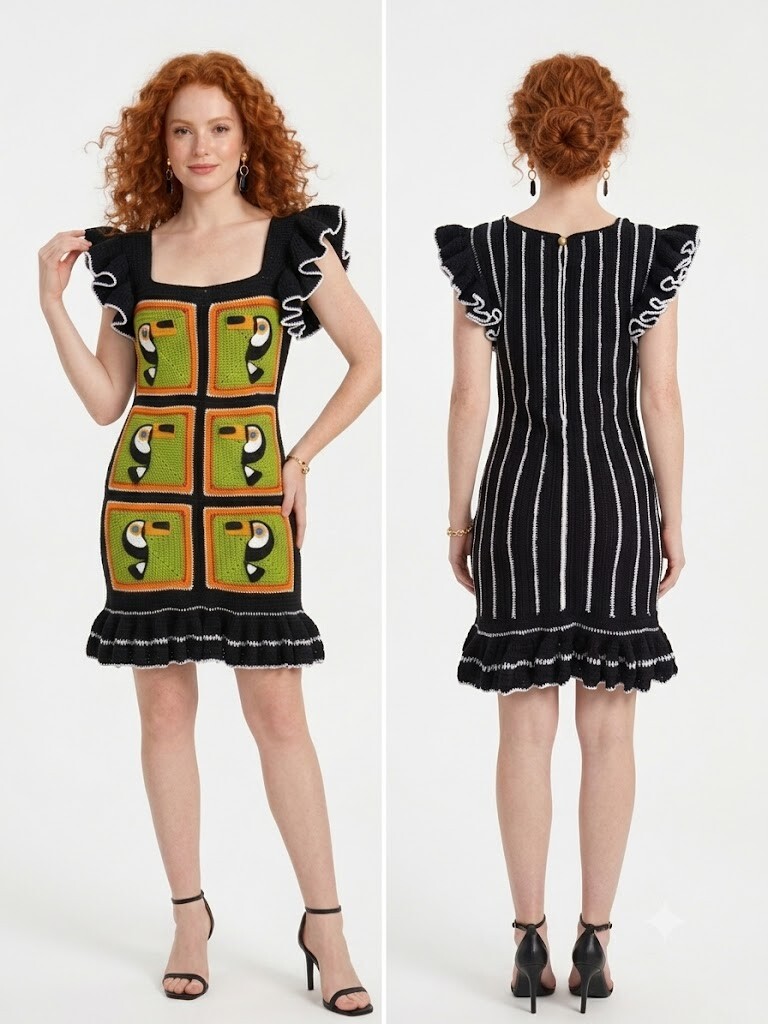 Vestido Crochê  Tucano