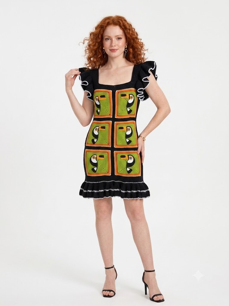Vestido Crochê  Tucano