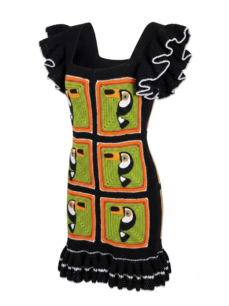 Vestido Crochê  Tucano