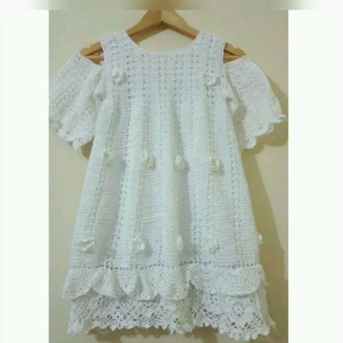 1vestido Infantil De Croche
