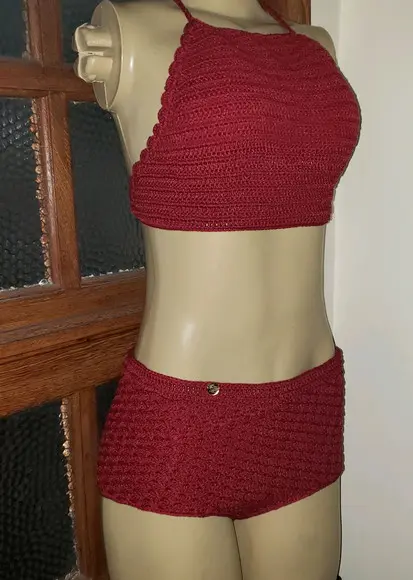 Biquíni Crochê Hot Pants
