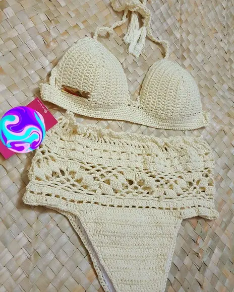 Biquíni Em Croche Hot Pants