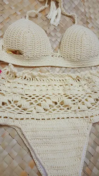 Biquíni Em Croche Hot Pants