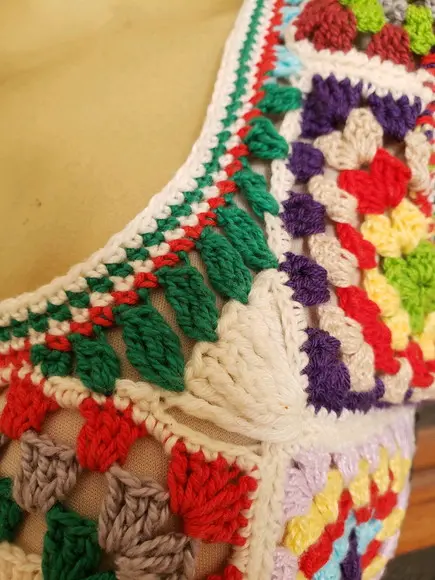 Blusa Croche Squares