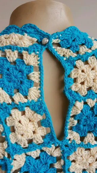 Blusa Croche Squares