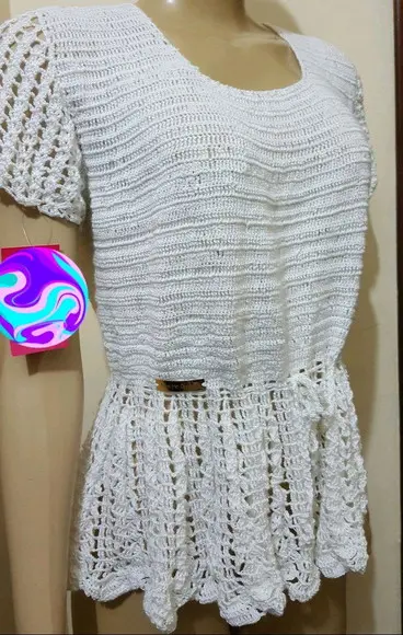 Blusa de Croche Branca