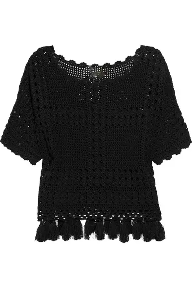 Blusa de Croche com Mangas