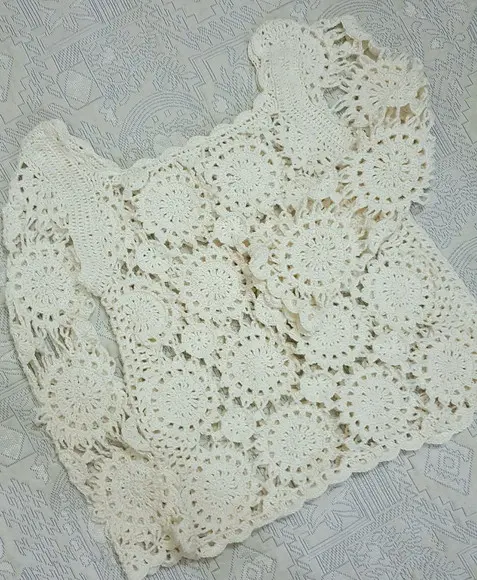 Blusa De Croche Off White