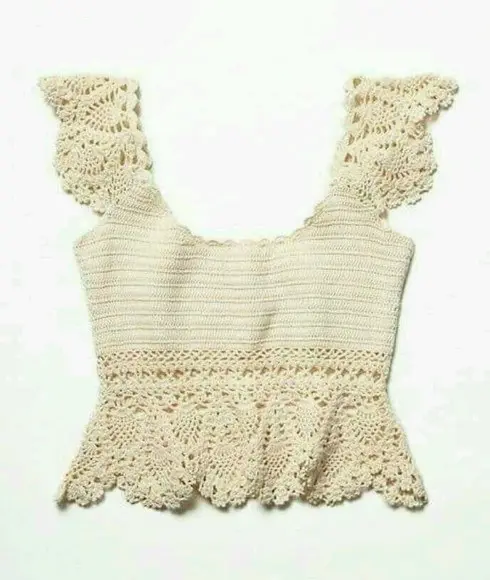 Blusa de Croche Off White
