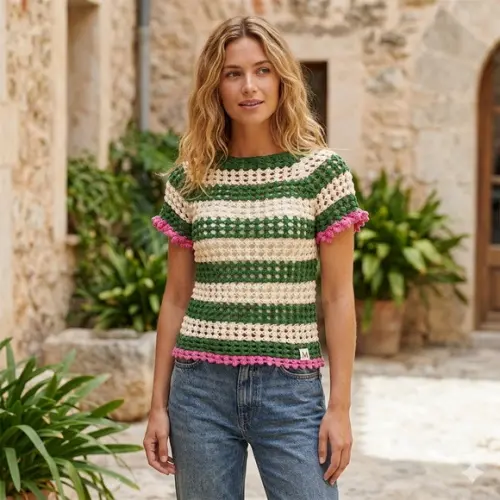 Blusa De Croche Pipoca