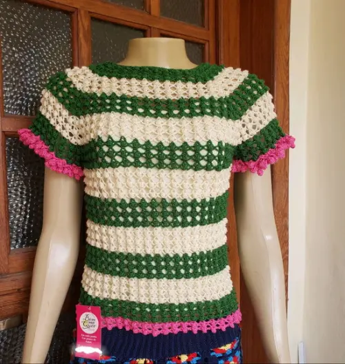 Blusa De Croche Pipoca
