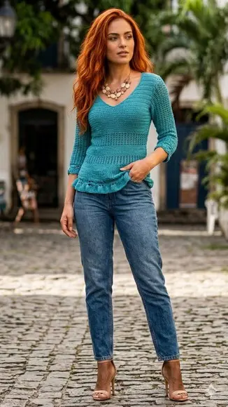 Blusa/casaco de Crochê
