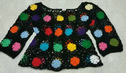 Blusa De Croche Squares