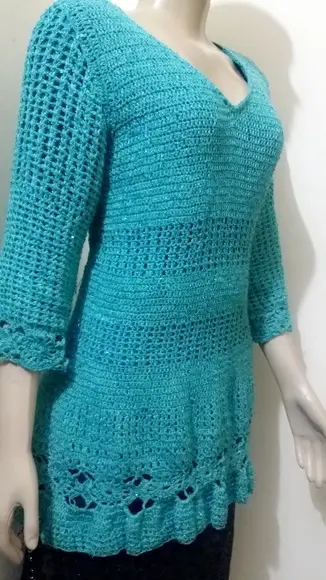 Blusa/casaco de Crochê